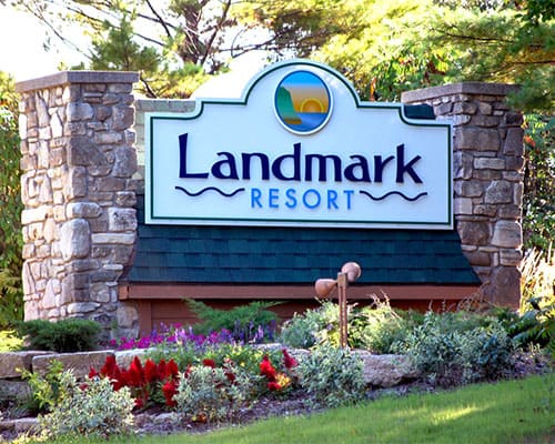 Landmark Resort Sign - Egg Harbor Stay
